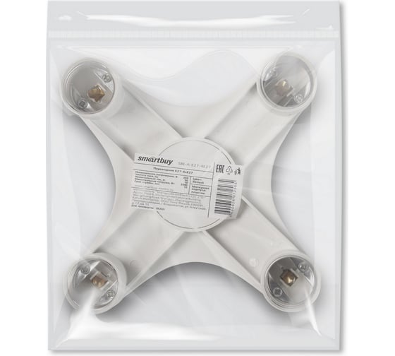 Переходник Smartbuy E27-4xE27 SBE-A-E27-4E27