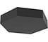 Блок Gexus 520х600 Solid подвесной RAL9005 черный муар VARTON V4-R0-90.0009.GXS-0010 1