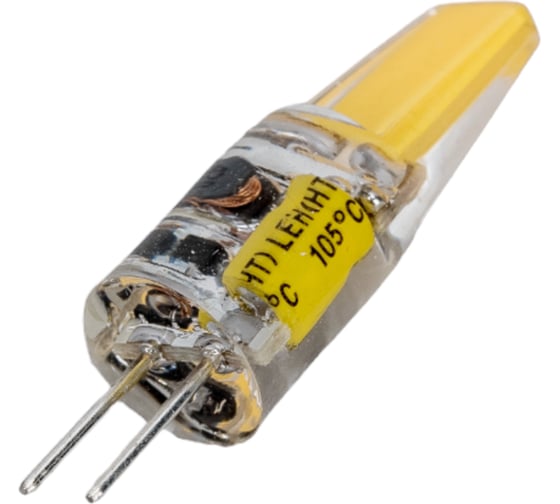 Светодиодная лампа Jazzway PLED-G4 COB 2.5Вт капсульная 3000К теплый белый G4 200лм 12В силикон d10х39мм 2855749