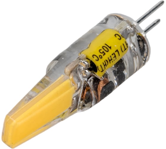 Светодиодная лампа Jazzway PLED-G4 COB 2.5Вт капсульная 3000К теплый белый G4 200лм 12В силикон d10х39мм 2855749