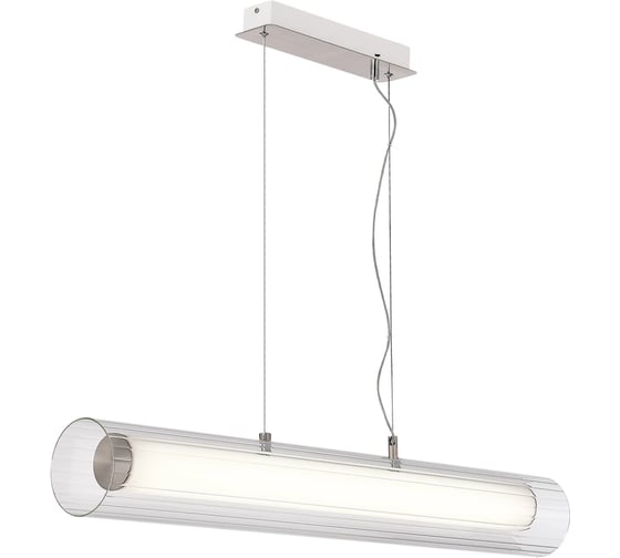 Светильник подвесной ST LUCE ST-Luce Никель/Белый, Прозрачный LED 1*33W 3000K/4000K SL2010.103.01