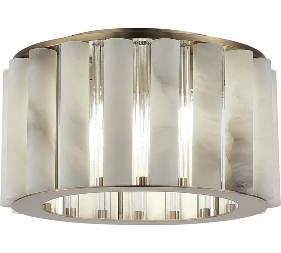 Светильник потолочный ST LUCE ST-Luce Бронза, Прозрачный/Белый алебастр E14 6*40W SL1516.302.06