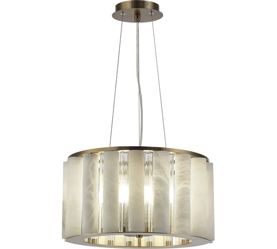 Светильник подвесной ST LUCE ST-Luce Бронза, Прозрачный/Белый алебастр E14 6*40W SL1516.303.06