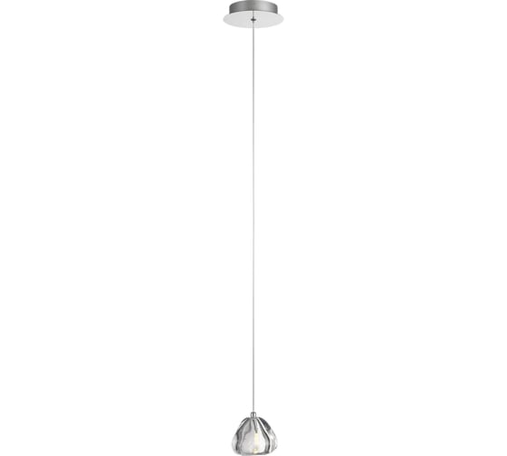 Светильник подвесной ST LUCE ST-Luce Хром/Прозрачный с пузырьками воздуха LED 1*3W 3000K SL6017.101.01