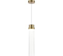 Светильник подвесной ST LUCE ST-Luce Латунь/Прозрачный LED 1*12W 4000K SL6236.303.01