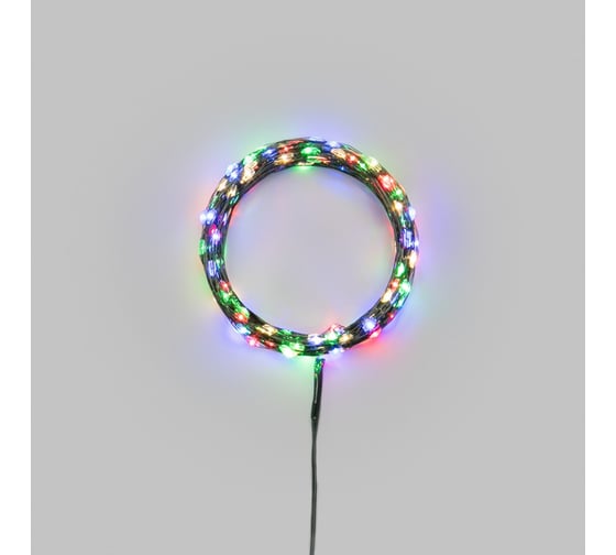Гирлянда светодиодная Neon-Night Роса с контроллером 20м 200 LED МУЛЬТИКОЛОР IP20 230В зеленый провод 303-269