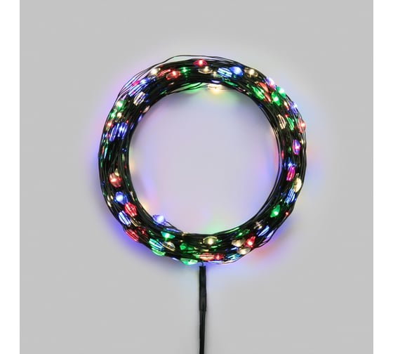Гирлянда светодиодная Neon-Night Роса с контроллером 30м 300 LED МУЛЬТИКОЛОР IP20 230В зеленый провод 303-279