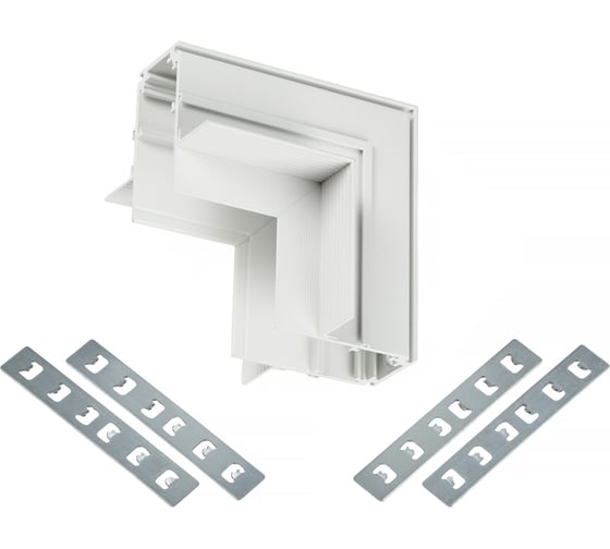 Коннектор соединитель угловой для встраиваемого шинопровода MyFar Accessories for MagLine 23 MT0200-CLW-W