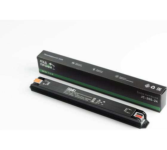 Блок питания ЛЭД ПРОФИ JC-24V200W 260×25×20 мм JC-200-24