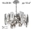 Люстра подвесная Citilux DART хром CL231251 2