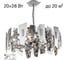 Люстра подвесная Citilux DART хром CL231271 2