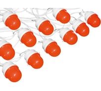 Гирлянда из фонарей Протэкт ФС 12 с шагом 6 м, хвост 5 м (Оранжевый) ФС-12/6