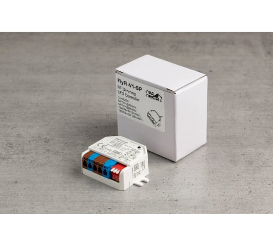 Диммер/контроллер ЛЭД ПРОФИ Fly-Fi V1-SP - 1CH*6A 12–48В DC, Push-DIM, CV, пластик FF-D-V1-SP