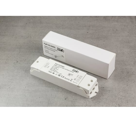 Диммер/контроллер ЛЭД ПРОФИ Fly-Fi V2-S(WZ) 1CH*10A 12–36В DC, Zigbee 2 Colors, Tuya App, CV, пластик FF-D-V2-S-WZ