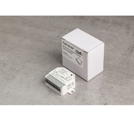 Диммер/контроллер ЛЭД ПРОФИ Fly-Fi V5-SP - 5CH*2A 12–24В DC, Push-DIM, CV, пластик FF-D-V5-SP
