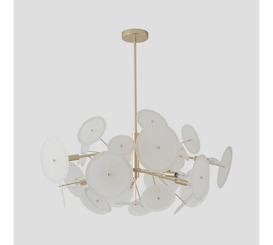 Люстра на штанге Crystal lux DANDELION SP10 GOLD