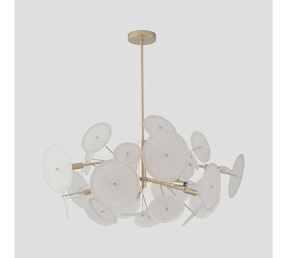 Люстра на штанге Crystal lux DANDELION SP10 GOLD CU_4060_310
