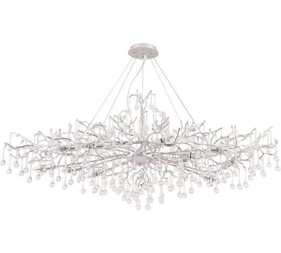 Подвесная люстра Crystal lux REINA V2 SP12 L1500 SILVER PATINA