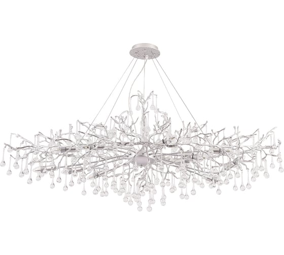 Подвесная люстра Crystal lux REINA V2 SP12 L1500 SILVER PATINA CU_3582_312V