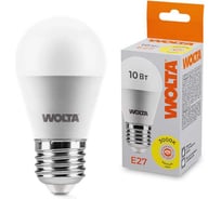 Светодиодная лампа WOLTA 25Y45GL10E27 10Вт 3000K E27 (10 шт) 25Y45GL10E27-10