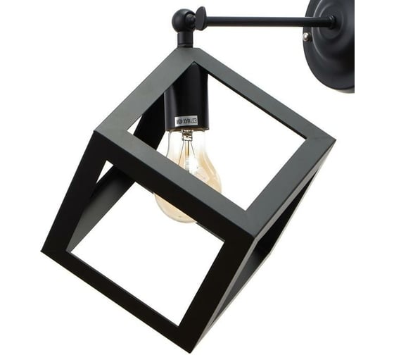 Бра BayerLux "Куб" 1хE27 40Вт черный 22x28x30 см 4613036