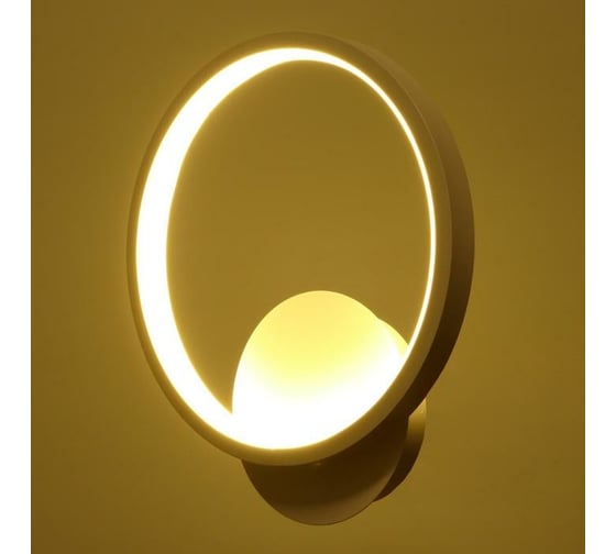 Бра BayerLux 1478/1 LED 16Вт 4000К 24x24 см белый 22x24 см 5441143
