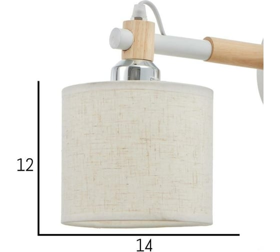 Бра BayerLux 1070/1WT E27 60Вт белый 25x15x18 см 5202356