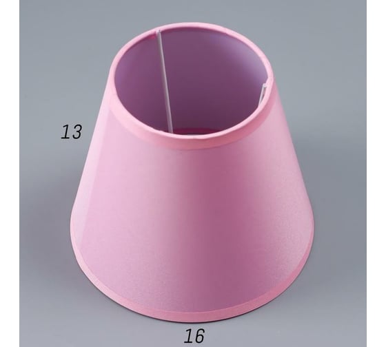 Абажур BayerLux Е14 розовый 15,5х15,5х13,7 см 5469684 1