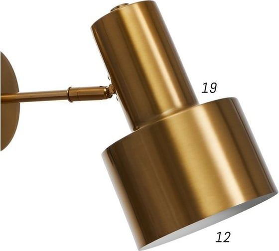 Бра BayerLux 1844/1wWT E27 40Вт золото 13x20x20 см 6384198