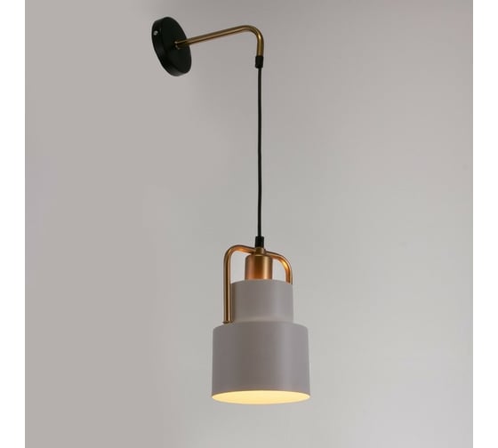 Бра BayerLux 1657/1wWT E27 40Вт бело-золотой 13x18x55 см 6384197