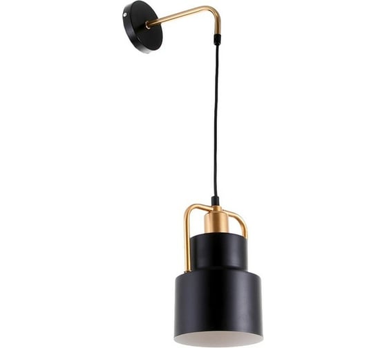 Бра BayerLux 1657/1wBK E27 40Вт черно-золотой 13x18x55 см 6384196