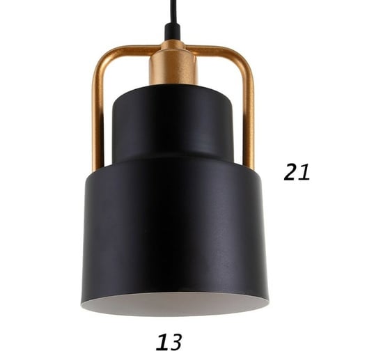 Бра BayerLux 1657/1wBK E27 40Вт черно-золотой 13x18x55 см 6384196
