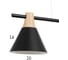 Люстра BayerLux 1066/3BK E27 60Вт черный 90x20x90 см 5202350 4