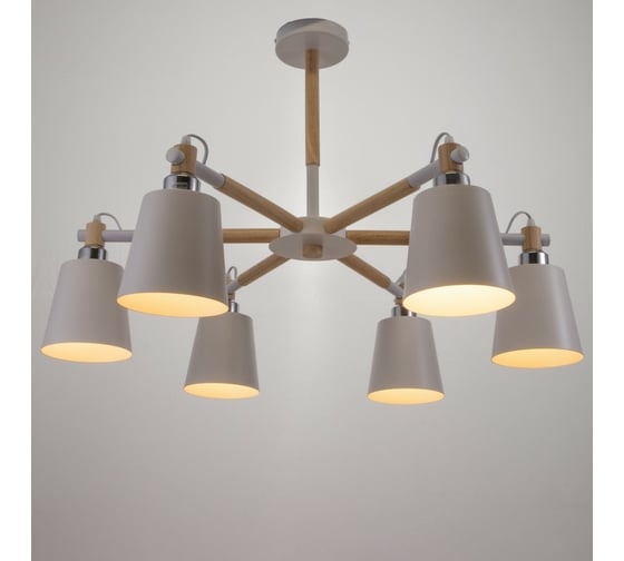 Люстра BayerLux 1047/6WT E27 60Вт белый 76x76x50 см 5202311