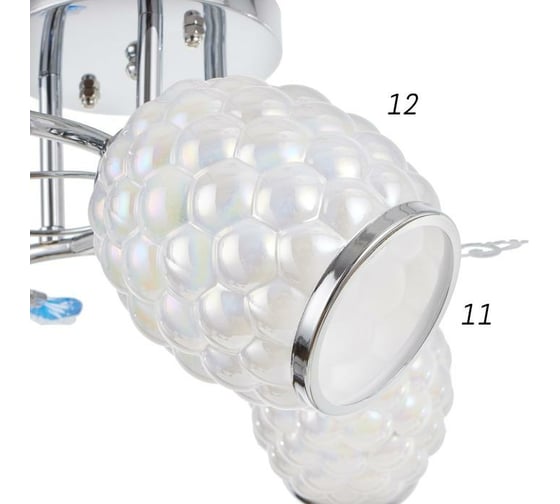 Люстра BayerLux 1045/3 3x60Вт Е27 хром МОДЕЛЬ: GBV-0048 6924586
