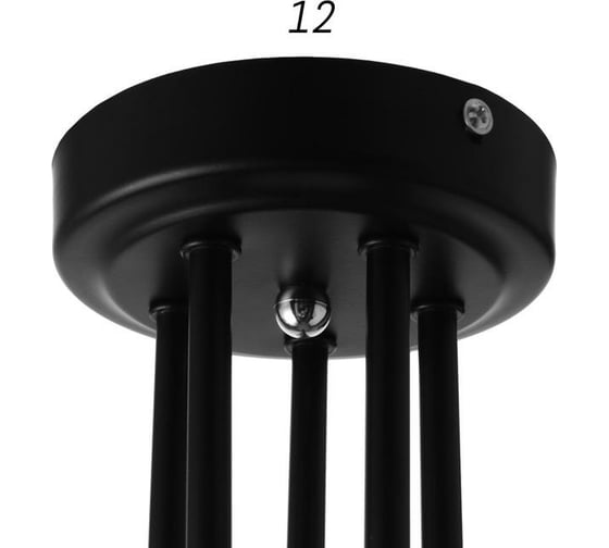 Люстра BayerLux 1089/5BK 40Вт Е27 черный 60x60x26 см 5443320