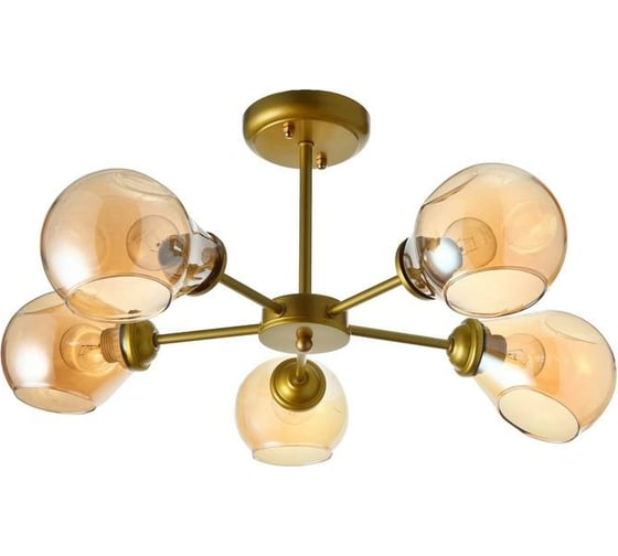 Люстра BayerLux 1090/5GD 40Вт Е27 золото 62x62x27 см 5443322 1