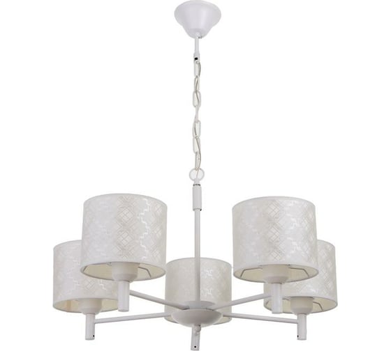 Люстра BayerLux 1092/5WT 40Вт Е27 белый 60x60x36-76 см 5443330