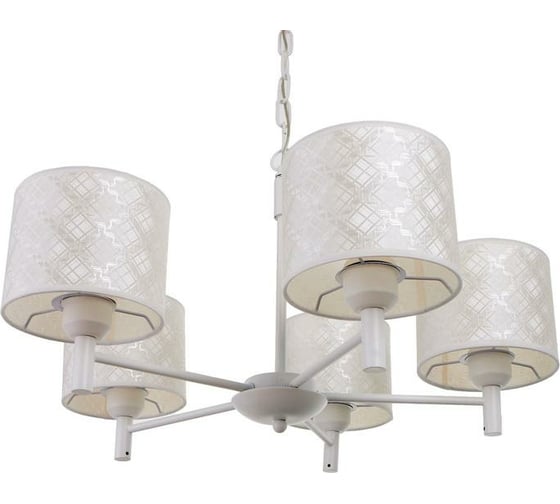 Люстра BayerLux 1092/5WT 40Вт Е27 белый 60x60x36-76 см 5443330