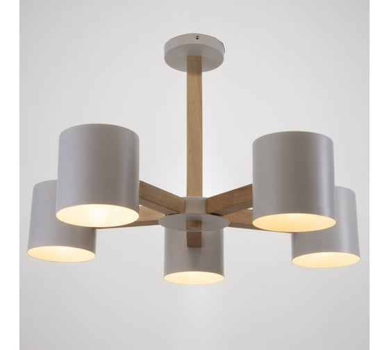 Люстра BayerLux 1045/5WT E27 60Вт белый 66x66x47 см 5202305