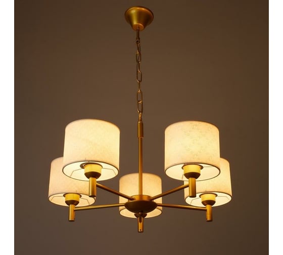 Люстра BayerLux 1092/5GD 40Вт Е27 золото 60x60x36-76 см 5443326