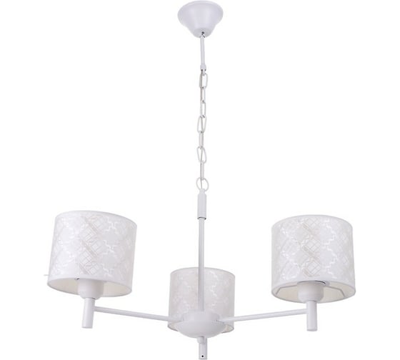 Люстра BayerLux 1092/3WT 40Вт Е27 белый 60x60x36-76 см 5443329 1