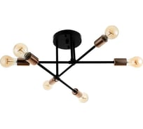 Люстра BayerLux 2232/6 E27 40Вт черно-золотой 60x60x21 см 7041788