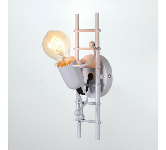 Бра BayerLux "Человечек" E27 40Вт белый 17x28 см 7338128