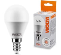 Светодиодная лампа WOLTA 25S45GL10E14 10Вт 4000K E14 (10 шт) 25S45GL10E14-10
