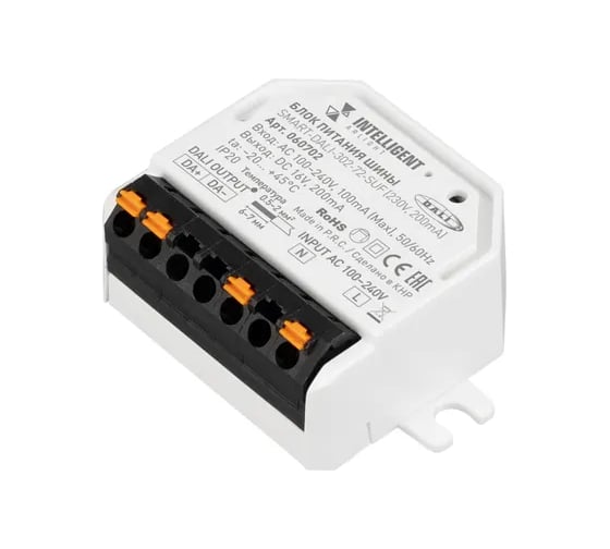 Блок питания шины INTELLIGENT ARLIGHTSMART-DALI-302-72-SUF IARL, IP20, Пластик, 1шт 060702