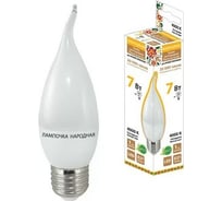 Светодиодная лампа TDM ELECTRIC WFС37-7 Вт-230 В -4000 К–E27 свеча на ветру Народная SQ0340-1547