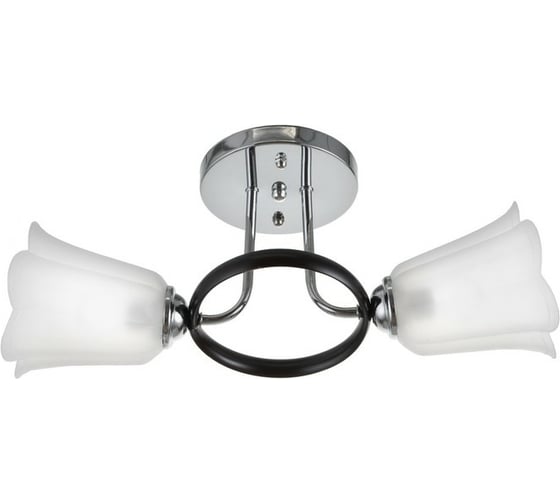 Люстра BayerLux BP8365/2 2х12Вт Е27 хром/черный МОДЕЛЬ: GBV-0140 6924696