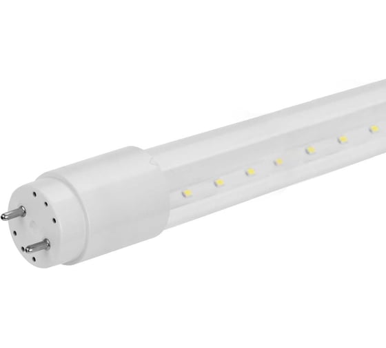 Светодиодная лампа TDM ELECTRIC НЛ-Т8-10 Вт-230 В-6500 К–G13, 600 мм, прозрачная, стекло, с неповоротным цоколем Народная SQ0340-1653