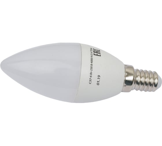 Светодиодная лампа TDM ELECTRIC С37-6 Вт-230 В-4000 К–E14 Лампа-ДИММЕР SQ0340-0198